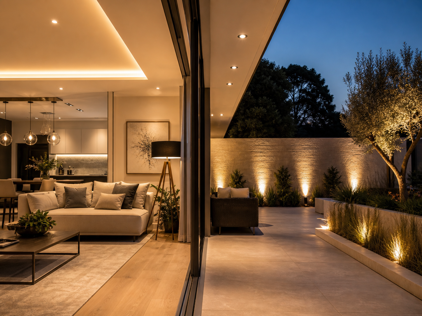 Projeto de iluminação interior e exterior
